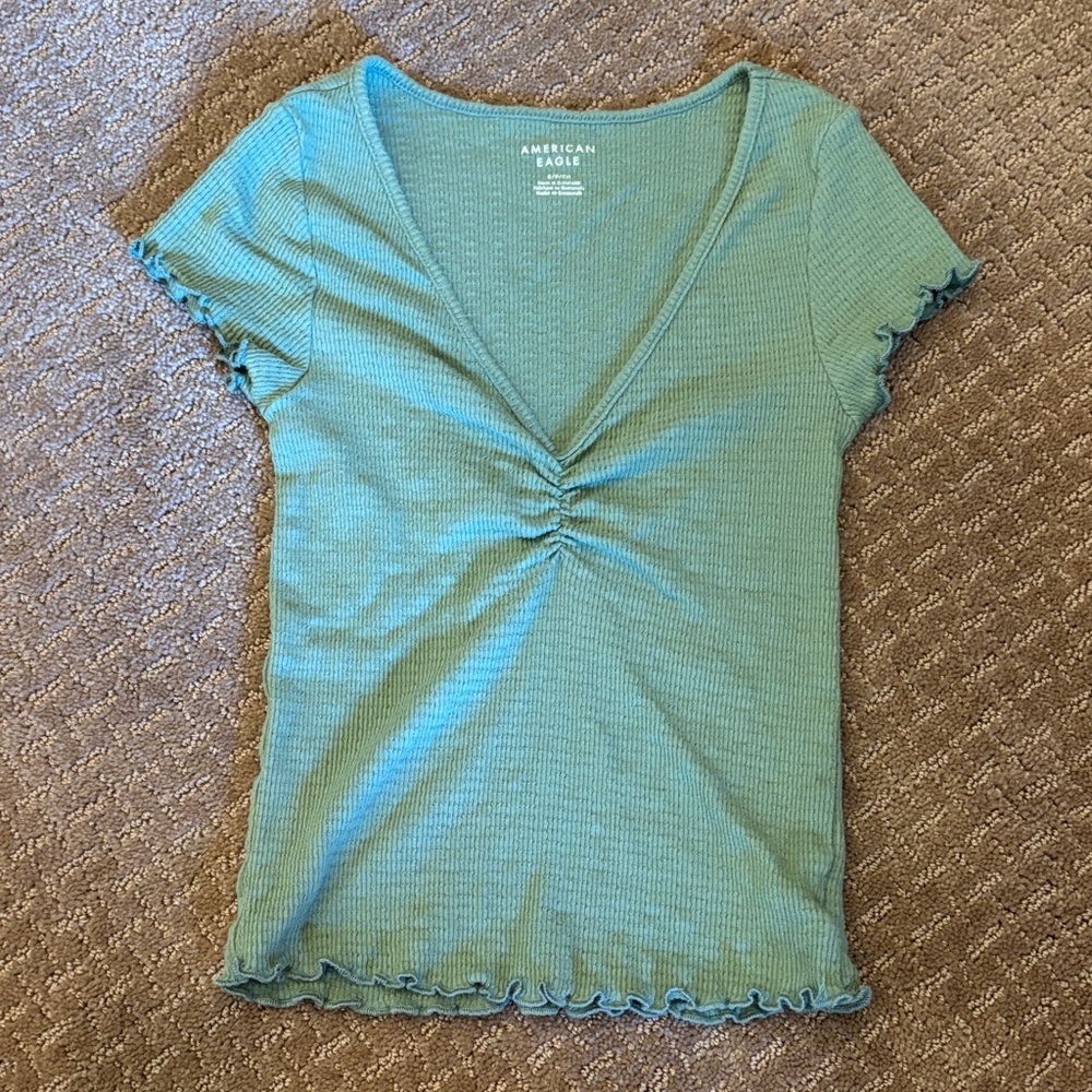 Green American Eagle shirt